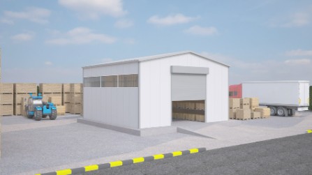 100 m² Çelik Hangar Binası