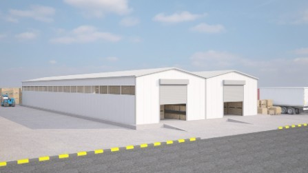 1000 m² Steel Hangar Warehouse