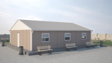 100m² Prefabricated Accommodation Buildings