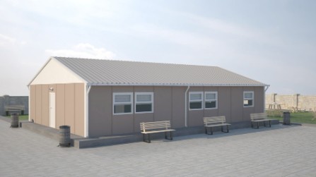 124m² Prefabricated Accommodation Buildings