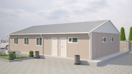 124m² Prefabricated Dinning Halls