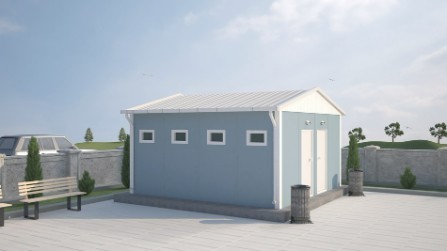 26m² Prefabricated Wc and Shower Buildings