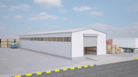 400 m² Çelik Hangar Binası