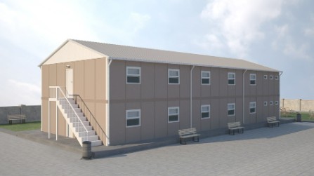 406m² Prefabricated Accommodation Buildings