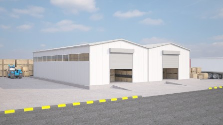 500 m² Çelik Hangar Binası