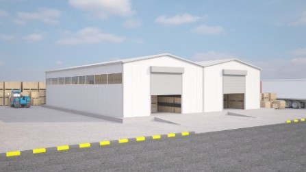 500 m² Steel Hangar Warehouse