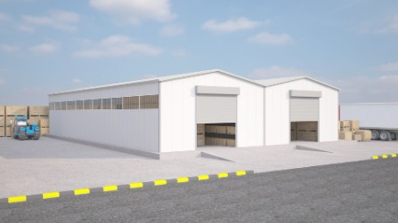 600 m² Çelik Hangar Binası