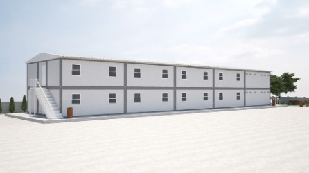 672m² Double Storey Accommodation Containers