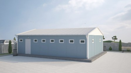 78m² Prefabricated Wc and Shower Buildings