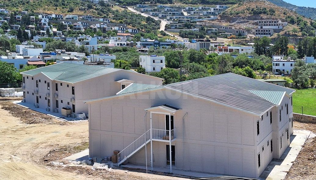 792m² İki Katlı Prefabrik Otel Lojman Binası