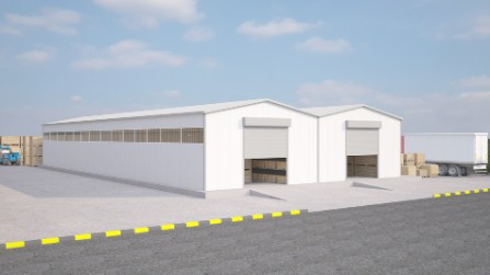 800 m² Çelik Hangar Binası