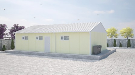 90m² Prefabrik Çamaşırhane