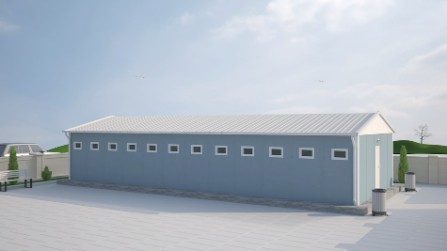 97m² Prefabricated Wc and Shower Buildings