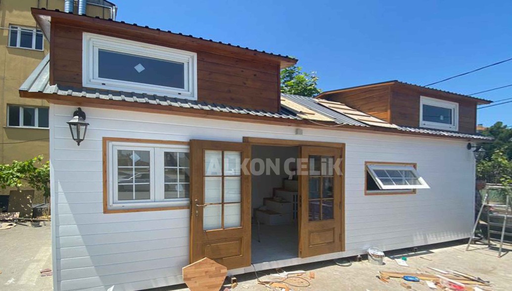 Küçük Ev (Tiny House) Beyaz-Ahşap