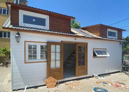 Küçük Ev (Tiny House) Beyaz-Ahşap