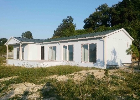 Tek Katlı Verandalı Prefabrik Konut