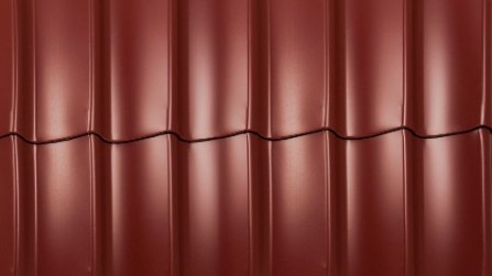 Tile Formed Sheet Metal - Red