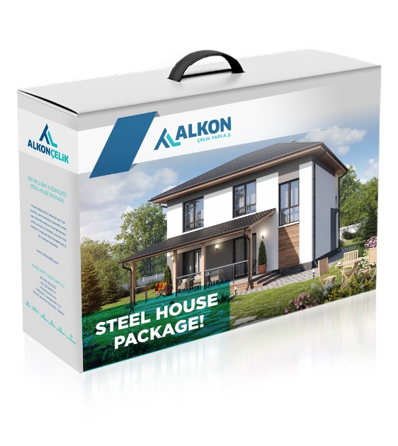 You will buy a complete steel house package!